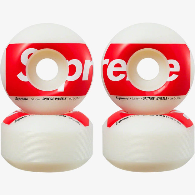 Supreme x Spitfire Shop Wheels White (Set of 4) (FW24) - SOLE SERIOUSS (1)