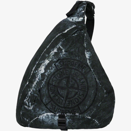 Supreme x Stone Island Painted Camo Nylon Shoulder Bag Black (FW20) - SOLE SERIOUSS (1)