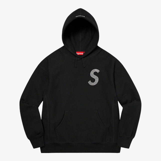 Supreme x Swarovski Hooded Sweatshirt 'S Logo' Black (SS21) - SOLE SERIOUSS (1)