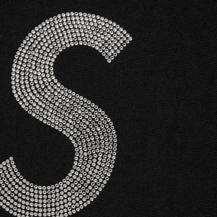 Supreme x Swarovski Hooded Sweatshirt 'S Logo' Black (SS21) - SOLE SERIOUSS (2)