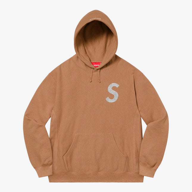 Supreme x Swarovski Hooded Sweatshirt 'S Logo' Brown (SS21) - SOLE SERIOUSS (1)