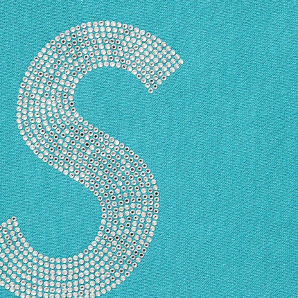 Supreme x Swarovski Hooded Sweatshirt 'S Logo' Light Aqua (SS21) - SOLE SERIOUSS (2)