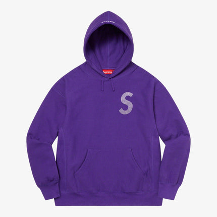 Supreme x Swarovski Hooded Sweatshirt 'S Logo' Purple (SS21) - SOLE SERIOUSS (1)