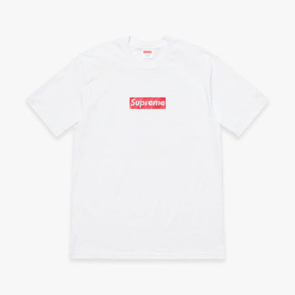 Supreme x Swarovski Tee 'Box Logo' White (SS19) - SOLE SERIOUSS (1)