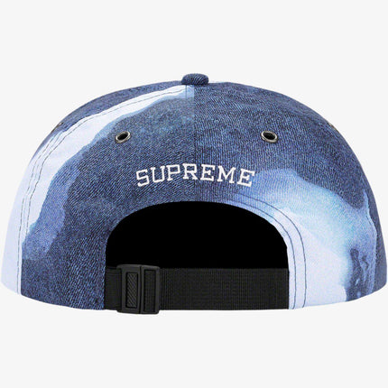 Supreme x The North Face 6-Panel 'Bleached Denim Print' Indigo (FW21) - SOLE SERIOUSS (2)