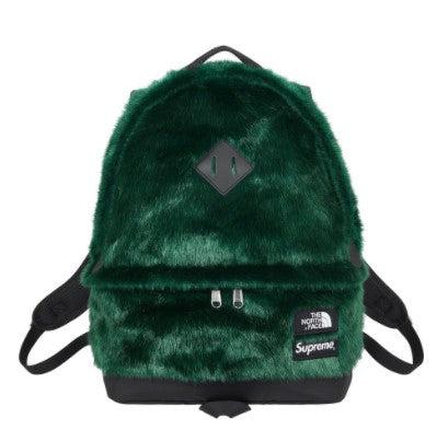 Supreme x The North Face Backpack 'Faux Fur' Green FW20 - SOLE SERIOUSS (1)