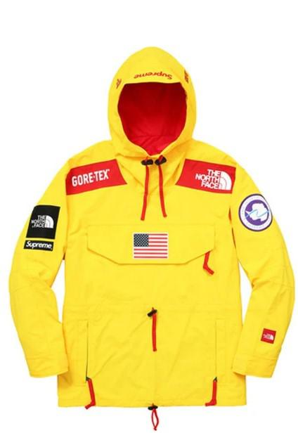 Supreme x The North Face Expedition Pullover Jacket 'Trans Antarctica' Yellow SS17 - SOLE SERIOUSS (1)