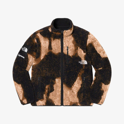 Supreme x The North Face Fleece Jacket 'Bleached Denim Print' Black FW21 - SOLE SERIOUSS (1)