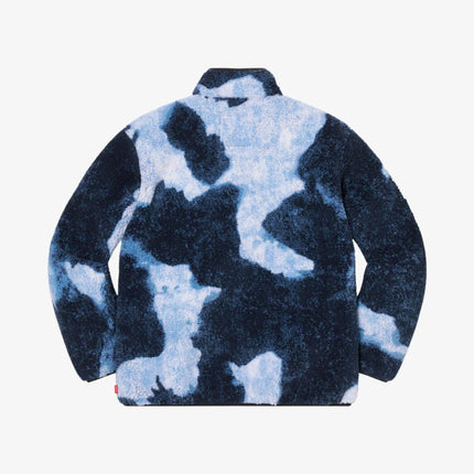 Supreme x The North Face Fleece Jacket 'Bleached Denim Print' Indigo FW21 - SOLE SERIOUSS (3)