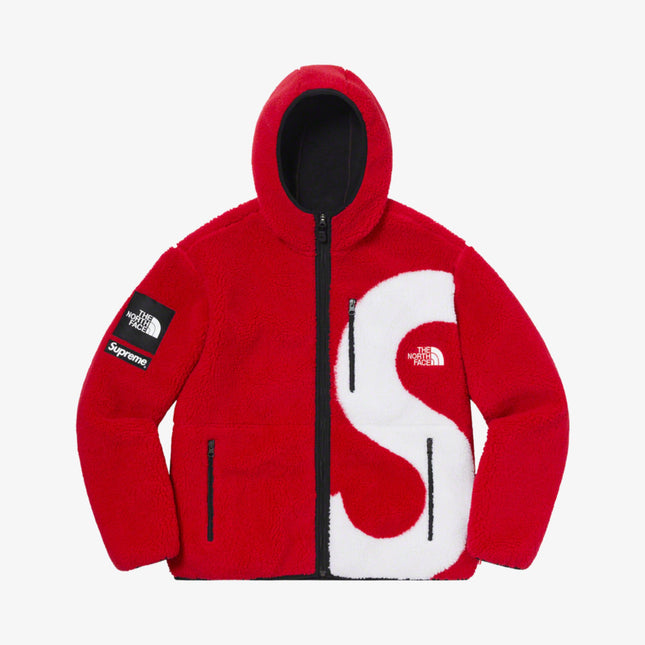 Supreme x The North Face Fleece Jacket 'S Logo' Red (FW20) - SOLE SERIOUSS (1)