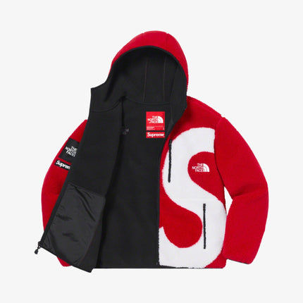 Supreme x The North Face Fleece Jacket 'S Logo' Red FW20 - SOLE SERIOUSS (2)