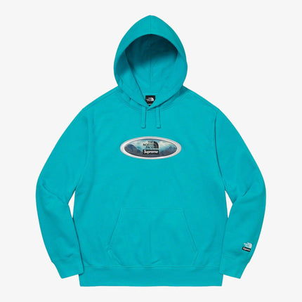 Supreme x The North Face Hooded Sweater 'Lenticular Mountains' Teal FW21 - SOLE SERIOUSS (1)