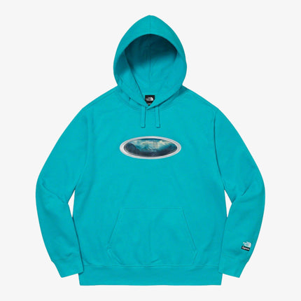 Supreme x The North Face Hooded Sweater 'Lenticular Mountains' Teal FW21 - SOLE SERIOUSS (2)