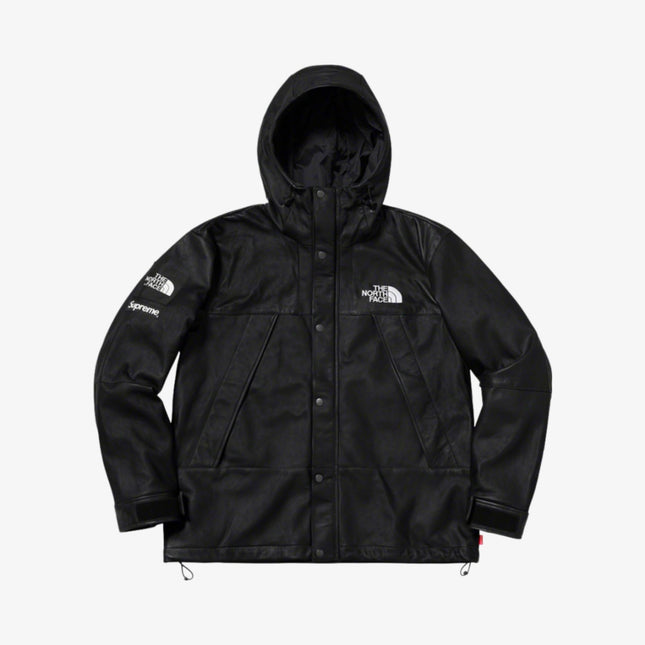 Supreme x The North Face Leather Mountain Parka Black FW18 - SOLE SERIOUSS (1)