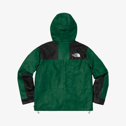 Supreme x The North Face Leather Mountain Parka Dark Green (FW18) - SOLE SERIOUSS (3)