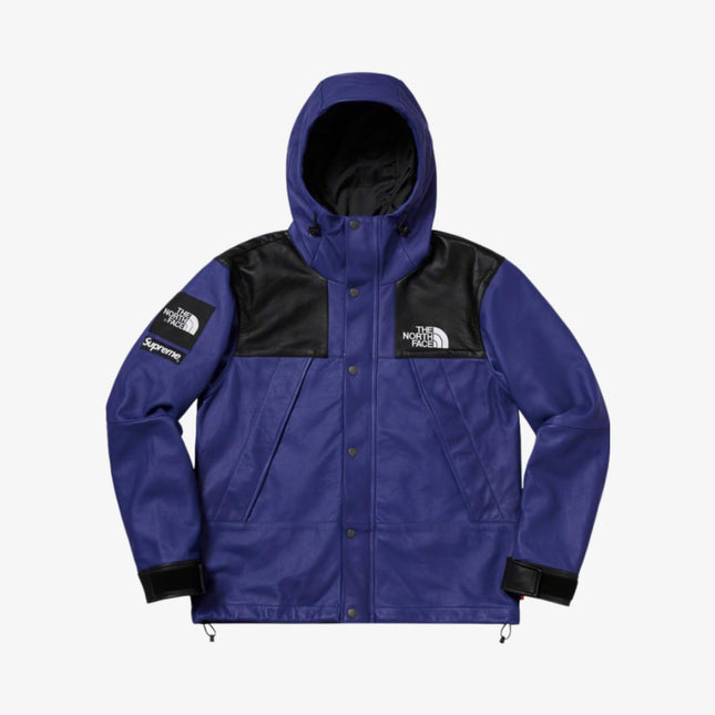 Supreme x The North Face Leather Mountain Parka Purple FW18 - SOLE SERIOUSS (1)