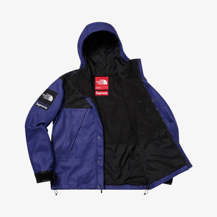 Supreme x The North Face Leather Mountain Parka Purple (FW18) - SOLE SERIOUSS (2)