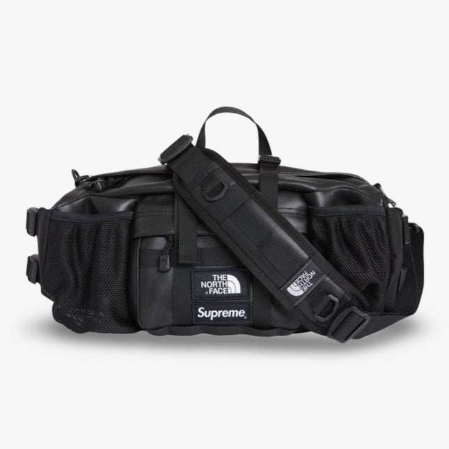 Supreme x The North Face Leather Mountain Waist Bag Black (FW18) - SOLE SERIOUSS (1)