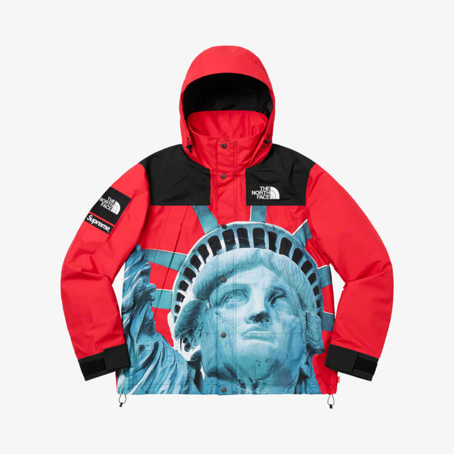 Supreme x The North Face Mountain Jacket 'Statue of Liberty' Red FW19 - SOLE SERIOUSS (1)