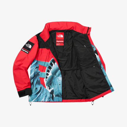 Supreme x The North Face Mountain Jacket 'Statue of Liberty' Red FW19 - SOLE SERIOUSS (5)
