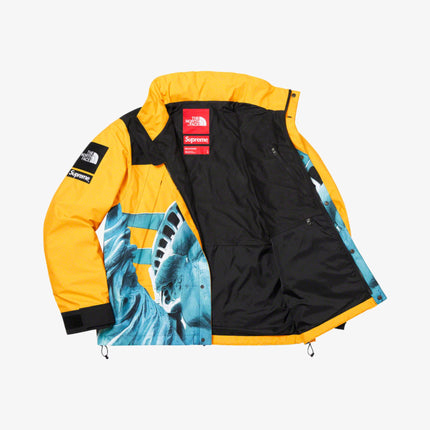 Supreme x The North Face Mountain Jacket 'Statue of Liberty' Yellow FW19 - SOLE SERIOUSS (3)