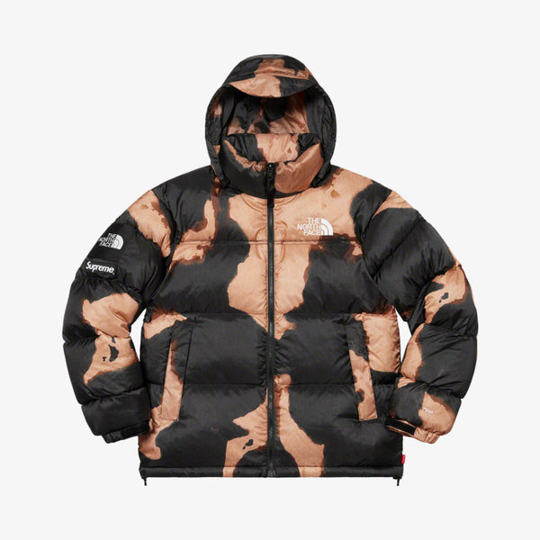 Supreme x The North Face Nuptse Jacket 'Bleached Denim Print' Black (FW21)  – SOLE SERIOUSS