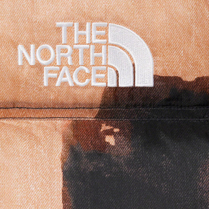 Supreme x The North Face Nuptse Jacket 'Bleached Denim Print' Black FW21 - SOLE SERIOUSS (4)