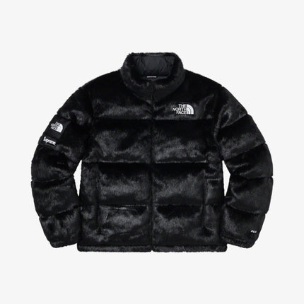 Supreme x The North Face Nuptse Jacket 'Faux Fur' Black (FW20) - SOLE SERIOUSS (1)