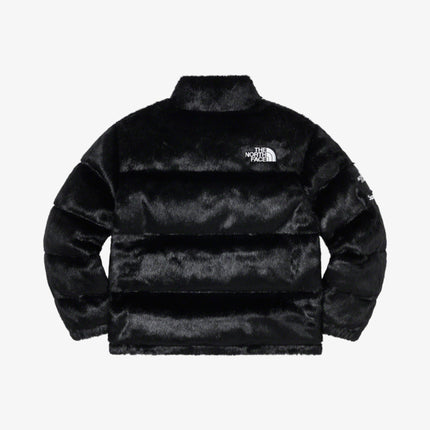 Supreme x The North Face Nuptse Jacket 'Faux Fur' Black (FW20) - SOLE SERIOUSS (3)