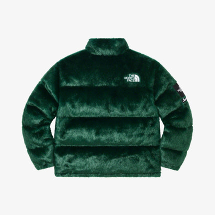 Supreme x The North Face Nuptse Jacket 'Faux Fur' Green FW20 - SOLE SERIOUSS (3)