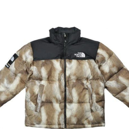 Supreme x The North Face Nuptse Jacket 'Fur Print' Brown FW13 - SOLE SERIOUSS (1)