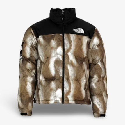 Supreme x The North Face Nuptse Jacket 'Fur Print' Brown (FW13) - SOLE SERIOUSS (1)