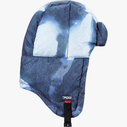 Supreme x The North Face Nuptse Trooper 'Bleached Denim Print' Indigo (FW21) - SOLE SERIOUSS (3)