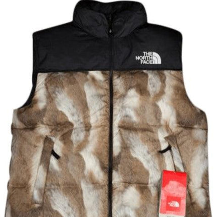 Supreme x The North Face Nuptse Vest 'Fur Print' Brown FW13 - SOLE SERIOUSS (1)