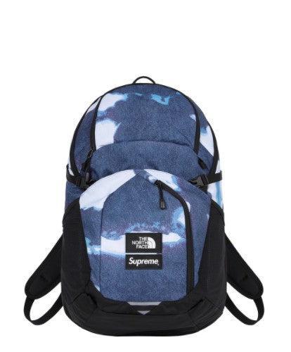 Supreme x The North Face Pocono Backpack 'Bleached Denim Print' Indigo FW21 - SOLE SERIOUSS (1)