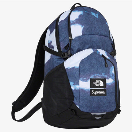 Supreme x The North Face Pocono Backpack 'Bleached Denim Print' Indigo (FW21) - SOLE SERIOUSS (2)