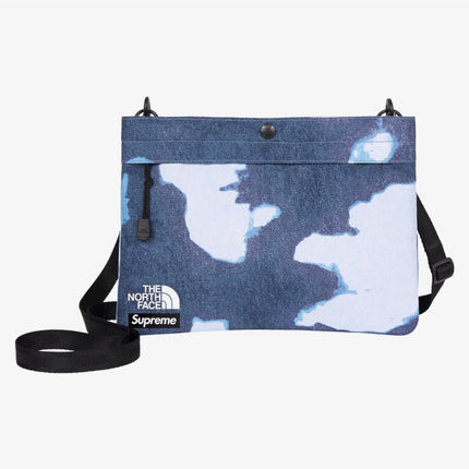 Supreme x The North Face Shoulder Bag 'Bleached Denim Print' Indigo (FW21) - SOLE SERIOUSS (2)