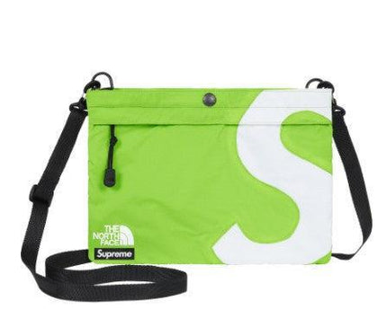 Supreme x The North Face Shoulder Bag 'S Logo' Lime FW20 - SOLE SERIOUSS (1)