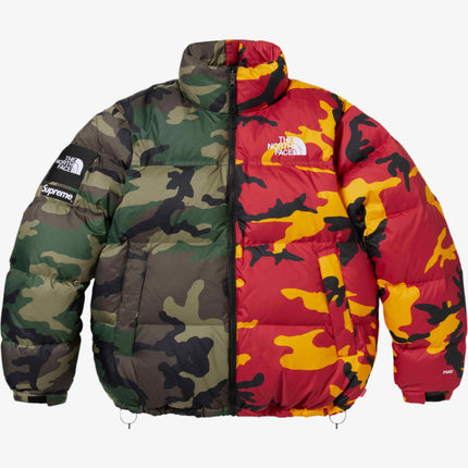 Supreme x The North Face 'Split' Nuptse 700-Fill Puffer Jacket Multicolor Camo (SS24) | SOLE SERIOUSS [1]