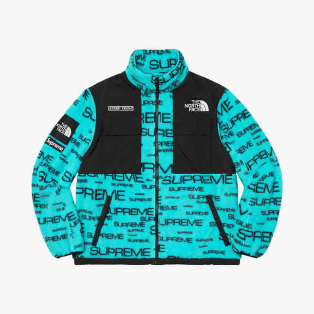 Supreme x The North Face Steep Tech Fleece Jacket Teal FW21 - SOLE SERIOUSS (1)