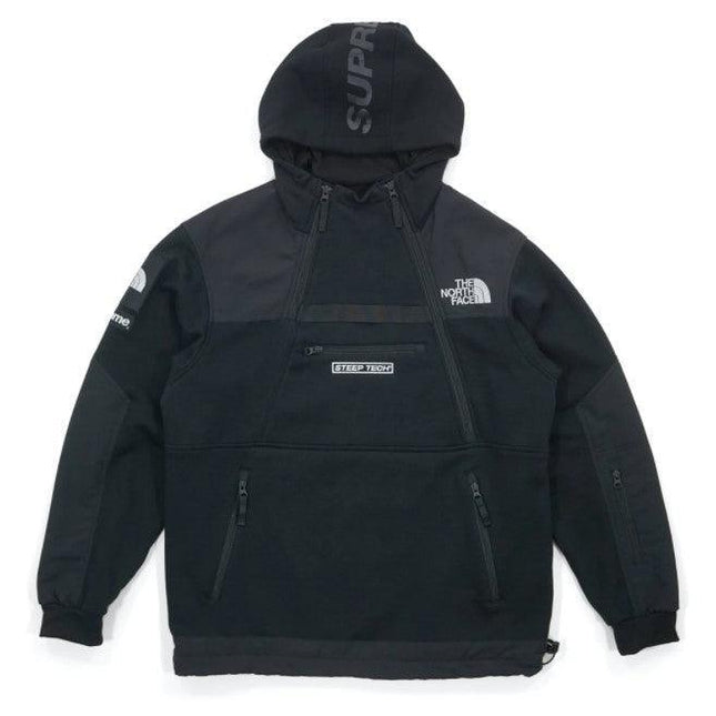 Supreme x The North Face Steep Tech Hooded Sweatshirt Black SS16 - SOLE SERIOUSS (1)