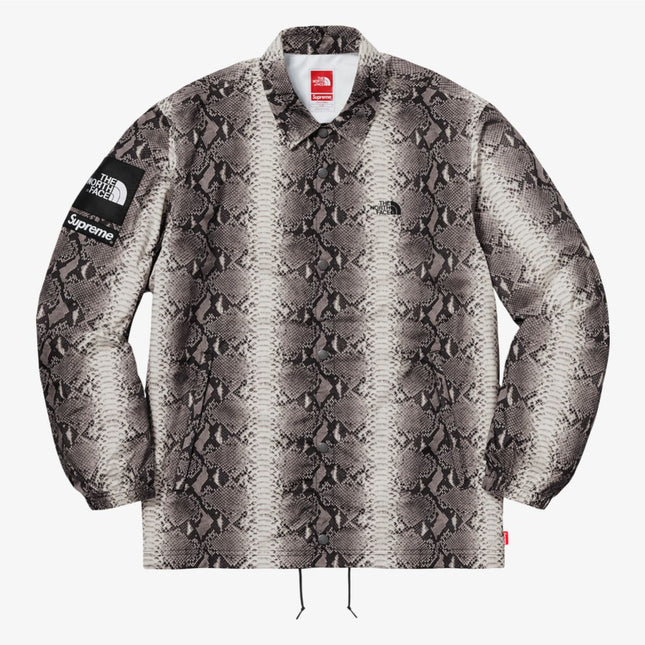 Supreme x The North Face Taped Seam Coaches Jacket 'Snakeskin' Black (SS18) - SOLE SERIOUSS (1)