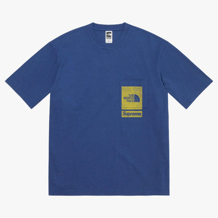 Supreme x The North Face Tee 'Printed Pocket' Navy SS23 - SOLE SERIOUSS (1)