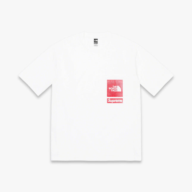 Supreme x The North Face Tee 'Printed Pocket' White SS23 - SOLE SERIOUSS (1)