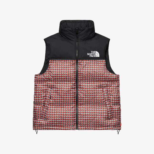 Supreme x The North Face Vest 'Studded Nuptse' Red SS21 - SOLE SERIOUSS (1)
