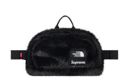 Supreme x The North Face Waist Bag 'Faux Fur' Black FW20 - SOLE SERIOUSS (1)