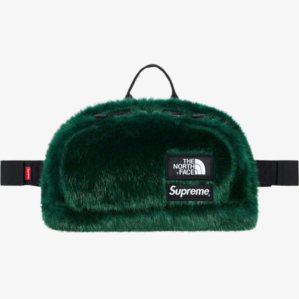 Supreme x The North Face Waist Bag 'Faux Fur' Green (FW20) - SOLE SERIOUSS (1)