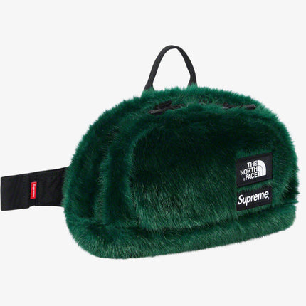 Supreme x The North Face Waist Bag 'Faux Fur' Green (FW20) - SOLE SERIOUSS (2)