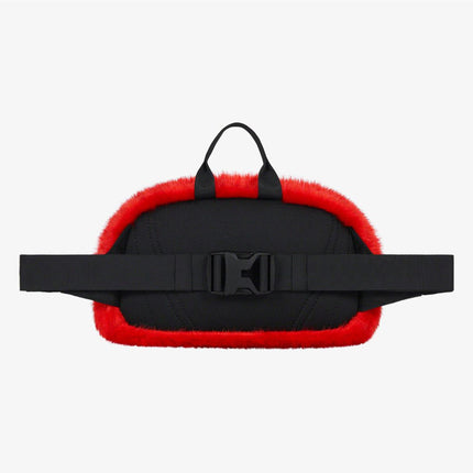 Supreme x The North Face Waist Bag 'Faux Fur' Red (FW20) - SOLE SERIOUSS (3)