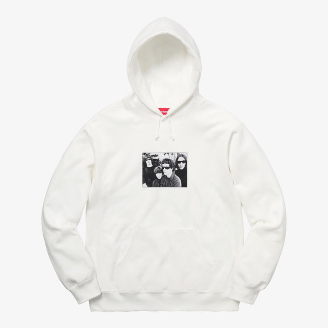 Supreme x The Velvet Underground Hooded Sweatshirt White (FW19) - SOLE SERIOUSS (1)